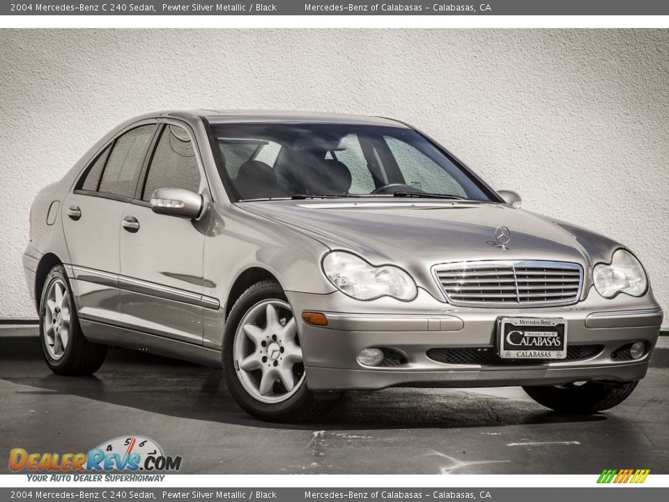 2004 Mercedes-Benz C 240 Sedan Pewter Silver Metallic / Black Photo #12
