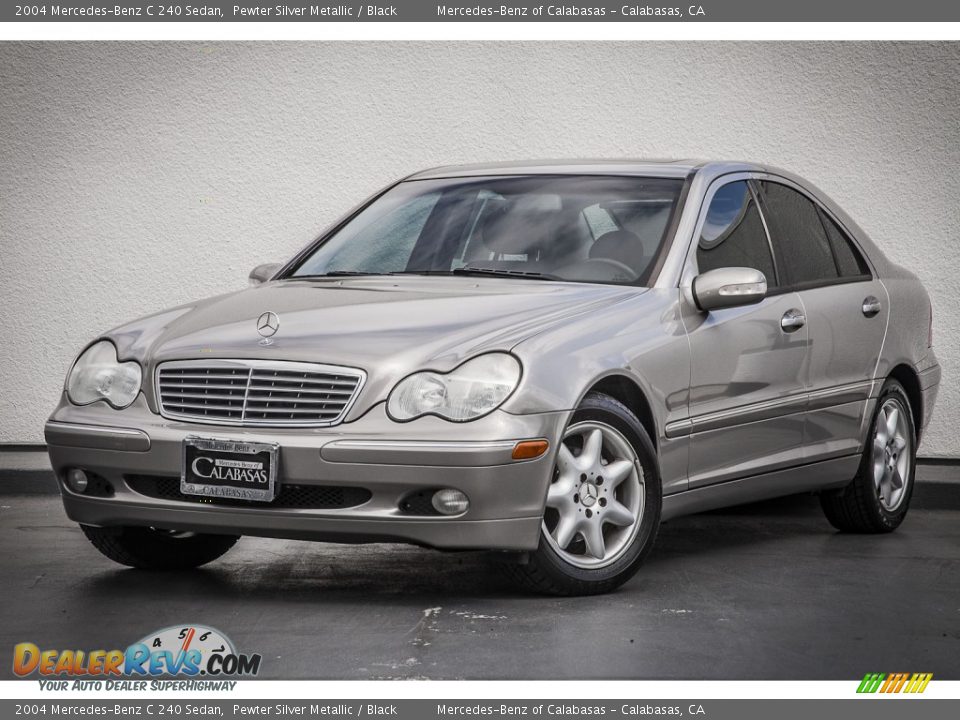 2004 Mercedes-Benz C 240 Sedan Pewter Silver Metallic / Black Photo #13