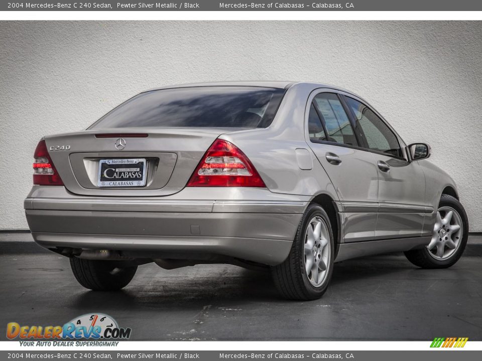 2004 Mercedes-Benz C 240 Sedan Pewter Silver Metallic / Black Photo #14