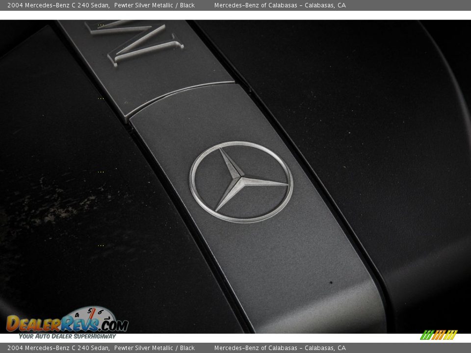2004 Mercedes-Benz C 240 Sedan Pewter Silver Metallic / Black Photo #26
