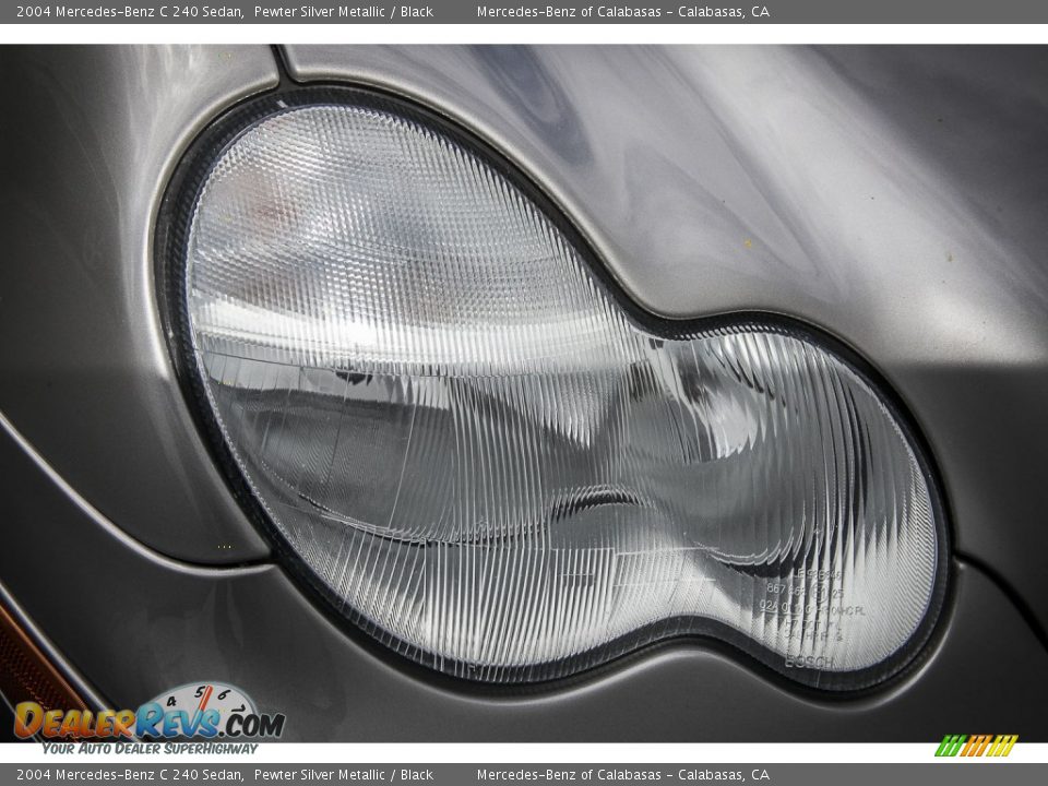 2004 Mercedes-Benz C 240 Sedan Pewter Silver Metallic / Black Photo #27