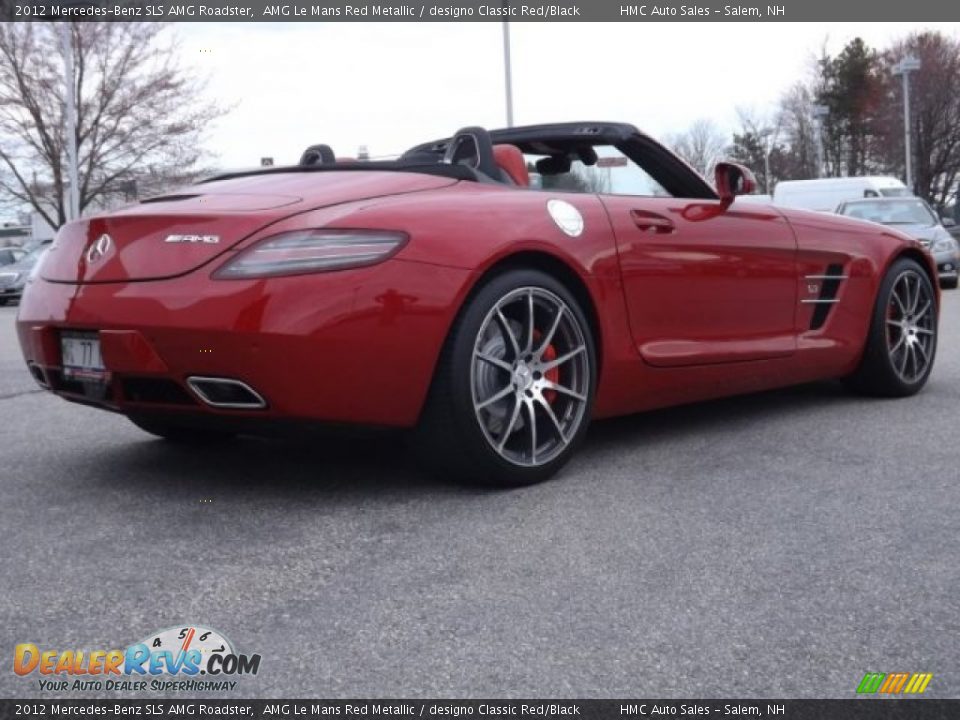 2012 Mercedes-Benz SLS AMG Roadster AMG Le Mans Red Metallic / designo Classic Red/Black Photo #3