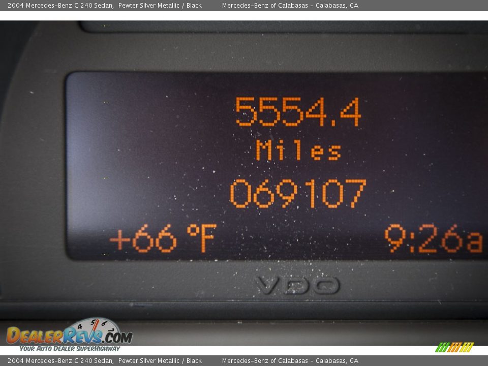 2004 Mercedes-Benz C 240 Sedan Pewter Silver Metallic / Black Photo #31