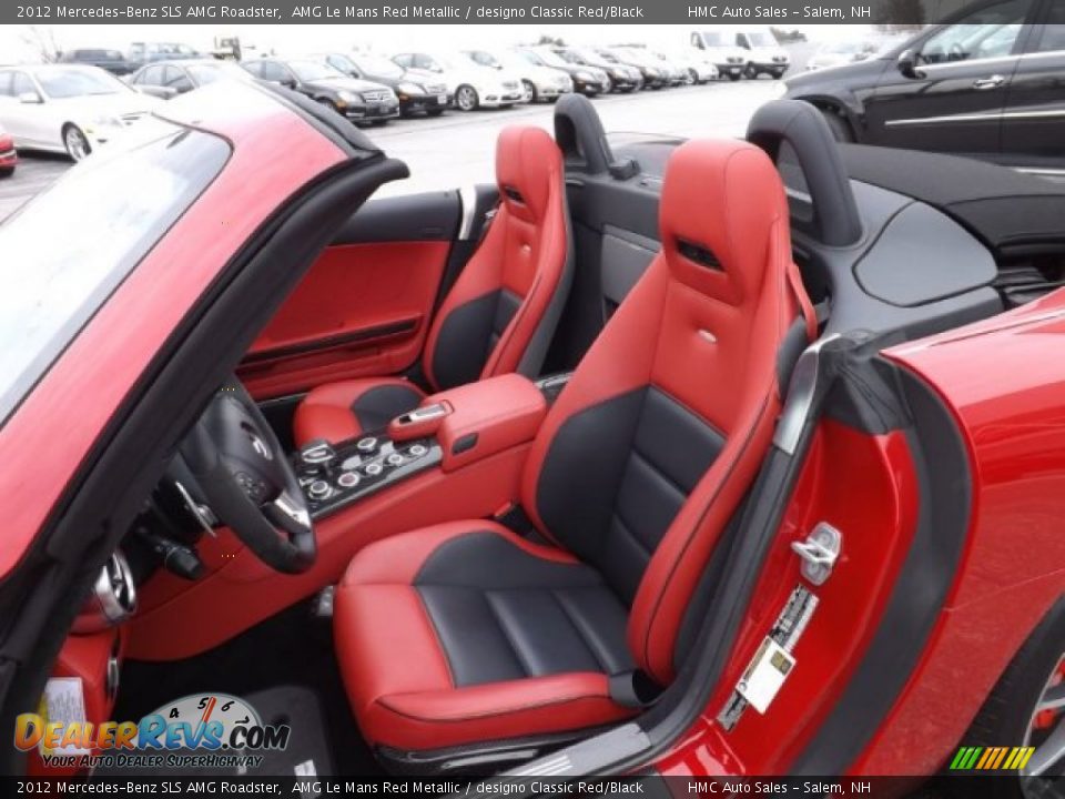 2012 Mercedes-Benz SLS AMG Roadster AMG Le Mans Red Metallic / designo Classic Red/Black Photo #7