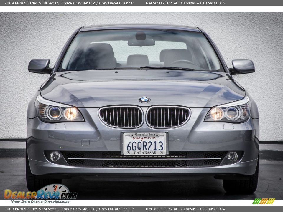 2009 BMW 5 Series 528i Sedan Space Grey Metallic / Grey Dakota Leather Photo #2
