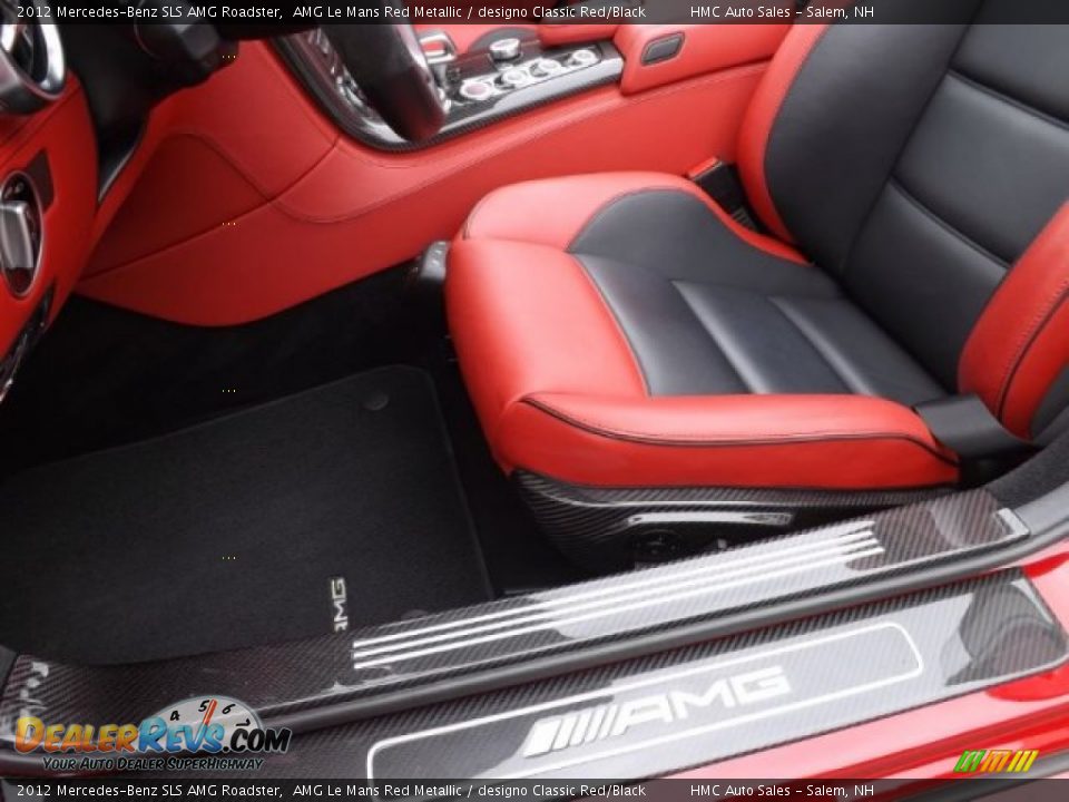 2012 Mercedes-Benz SLS AMG Roadster AMG Le Mans Red Metallic / designo Classic Red/Black Photo #12