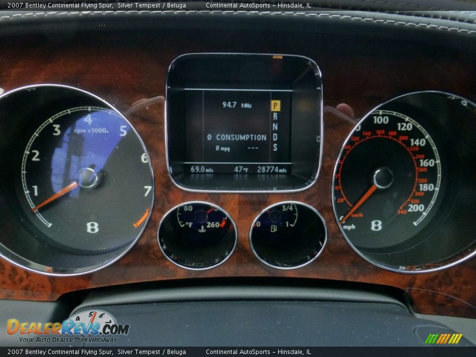 2007 Bentley Continental Flying Spur  Gauges Photo #29