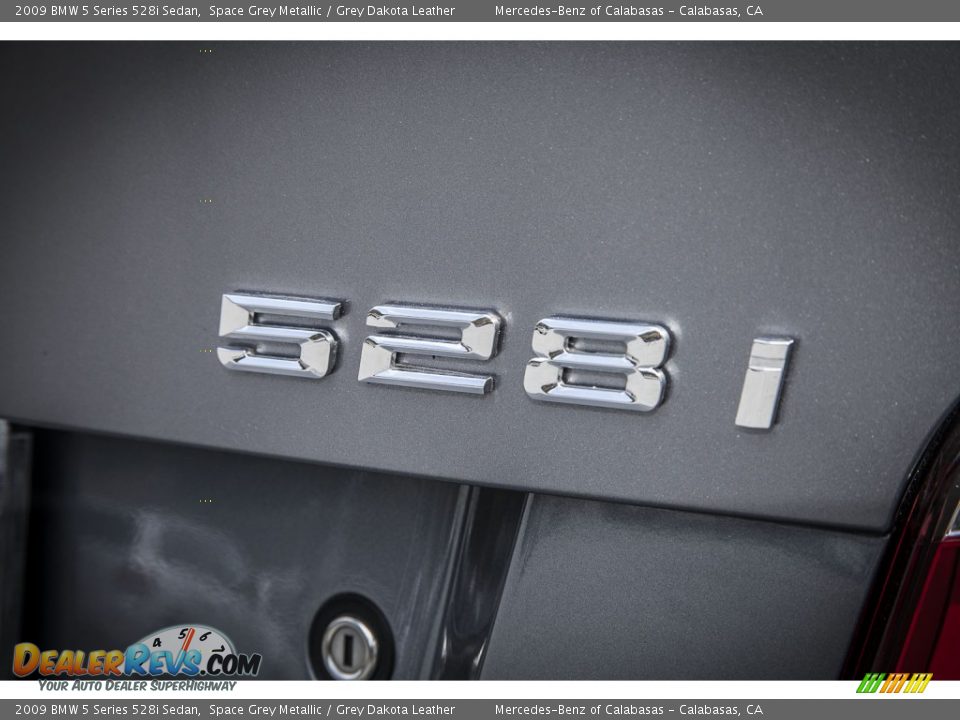 2009 BMW 5 Series 528i Sedan Space Grey Metallic / Grey Dakota Leather Photo #7
