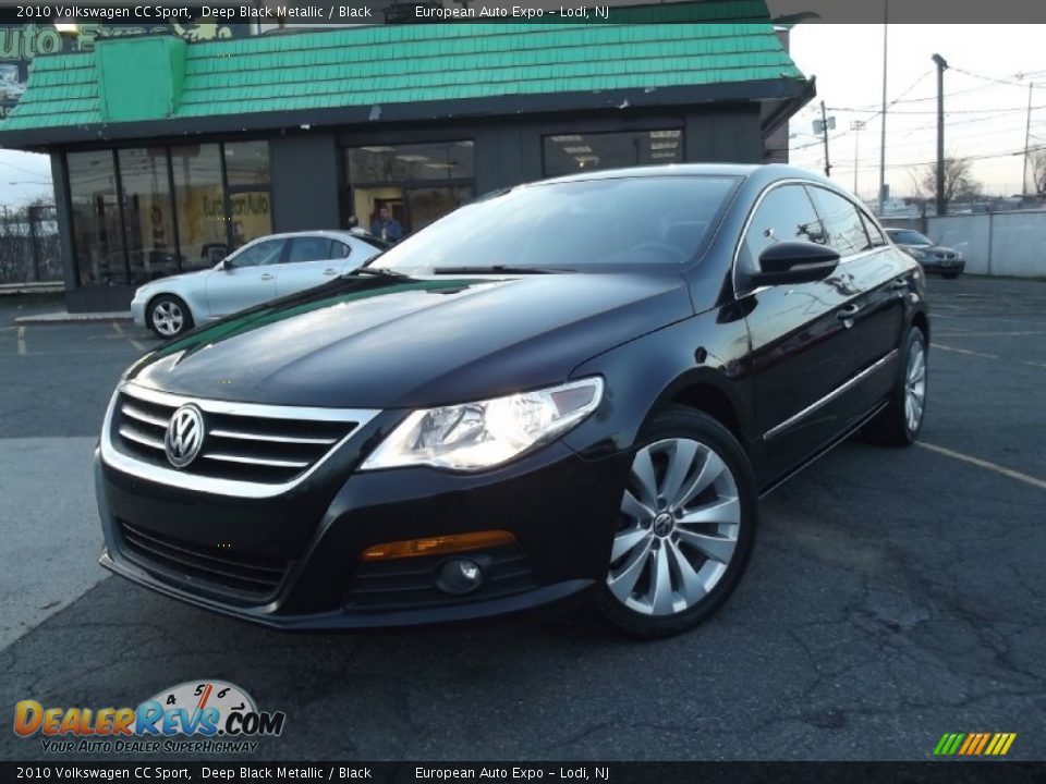 2010 Volkswagen CC Sport Deep Black Metallic / Black Photo #1