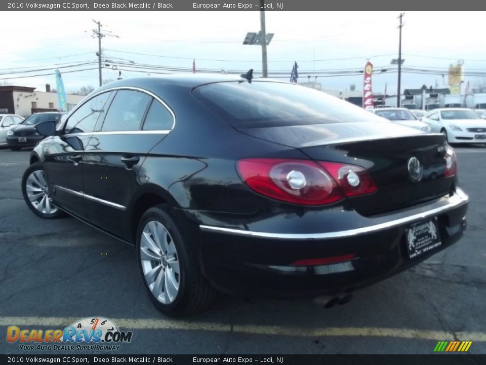 2010 Volkswagen CC Sport Deep Black Metallic / Black Photo #6