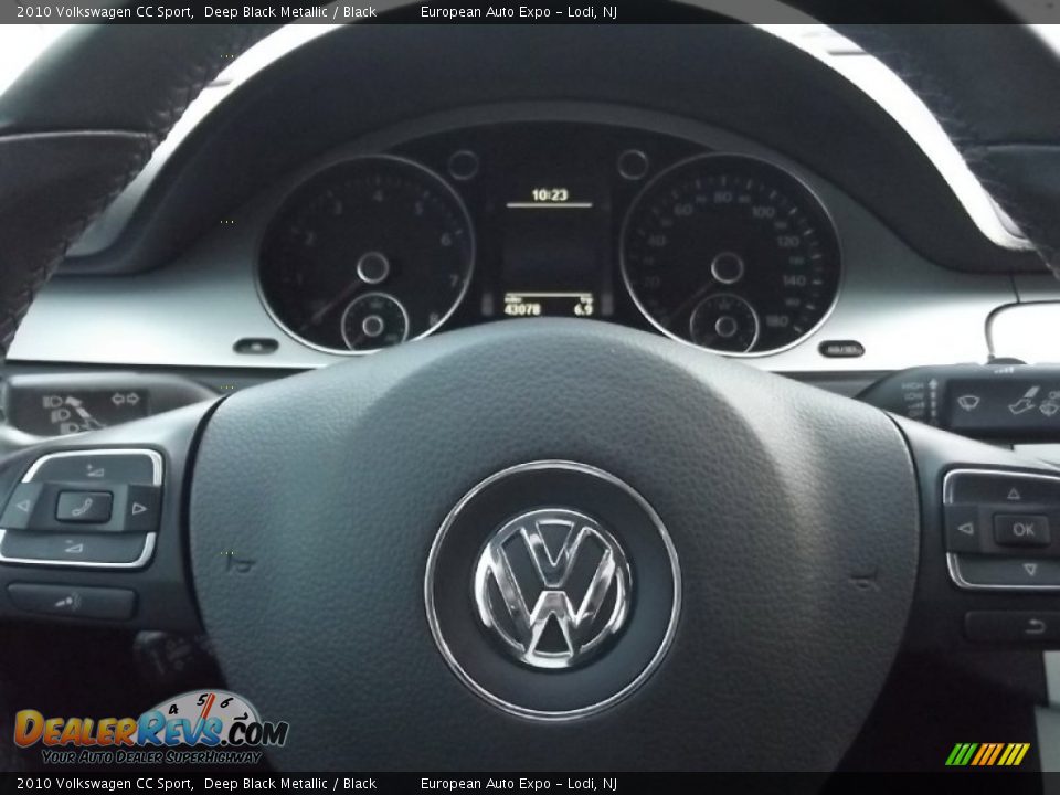 2010 Volkswagen CC Sport Deep Black Metallic / Black Photo #16