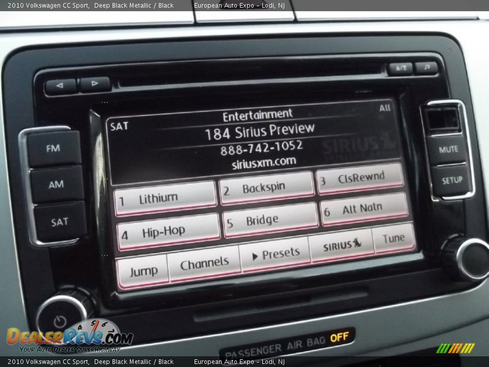 2010 Volkswagen CC Sport Deep Black Metallic / Black Photo #17