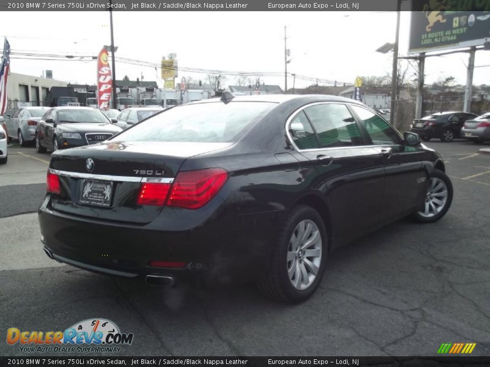 2010 BMW 7 Series 750Li xDrive Sedan Jet Black / Saddle/Black Nappa Leather Photo #2