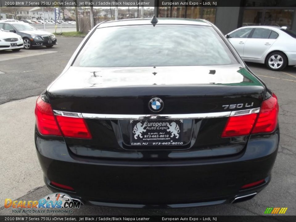 2010 BMW 7 Series 750Li xDrive Sedan Jet Black / Saddle/Black Nappa Leather Photo #3