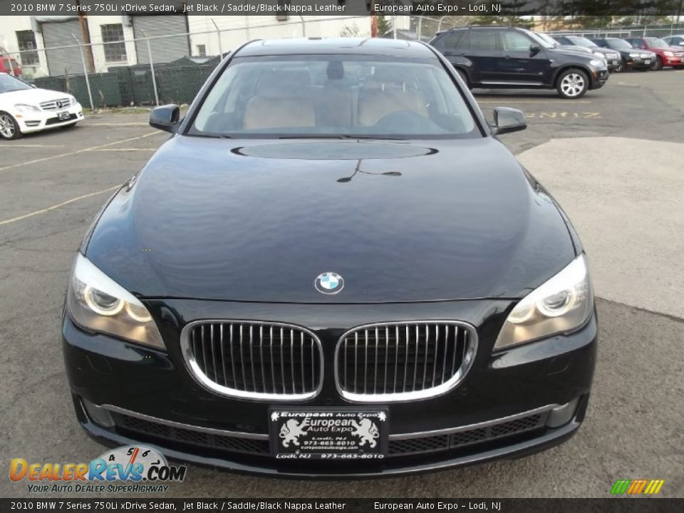 2010 BMW 7 Series 750Li xDrive Sedan Jet Black / Saddle/Black Nappa Leather Photo #4
