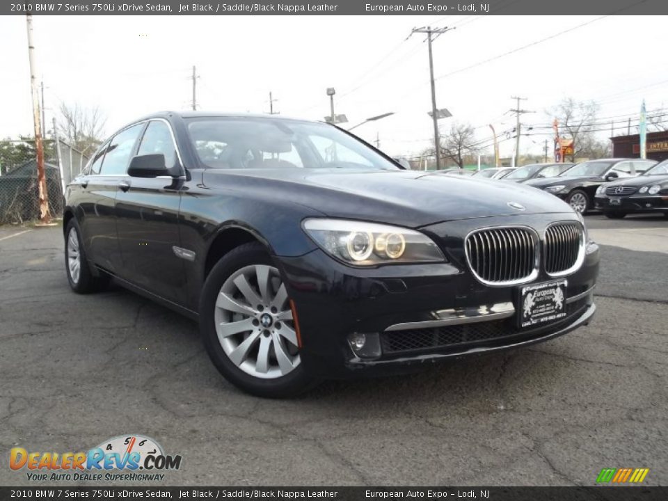 2010 BMW 7 Series 750Li xDrive Sedan Jet Black / Saddle/Black Nappa Leather Photo #5