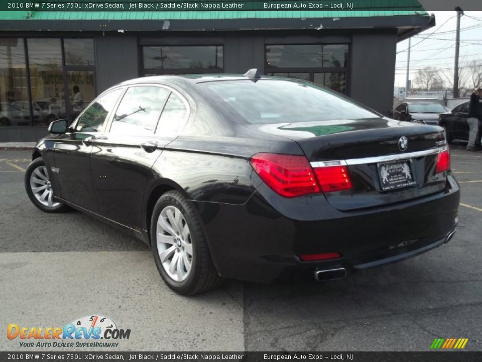 2010 BMW 7 Series 750Li xDrive Sedan Jet Black / Saddle/Black Nappa Leather Photo #6