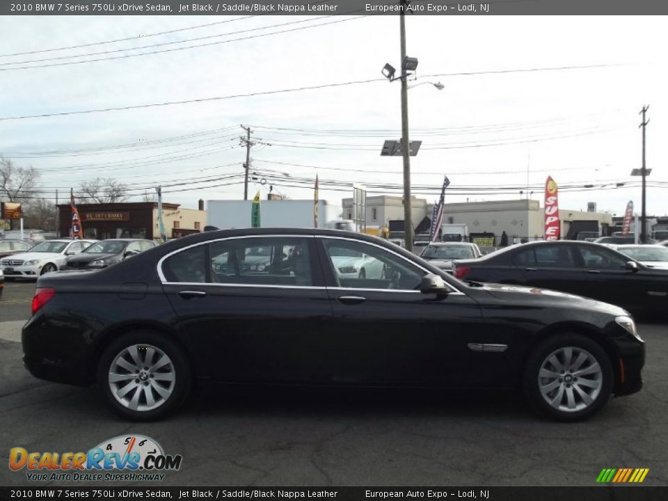 2010 BMW 7 Series 750Li xDrive Sedan Jet Black / Saddle/Black Nappa Leather Photo #8