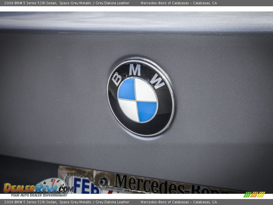 2009 BMW 5 Series 528i Sedan Space Grey Metallic / Grey Dakota Leather Photo #30