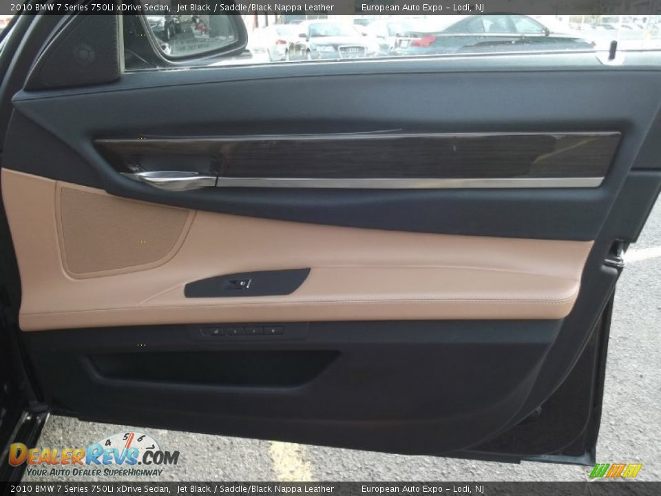 2010 BMW 7 Series 750Li xDrive Sedan Jet Black / Saddle/Black Nappa Leather Photo #10