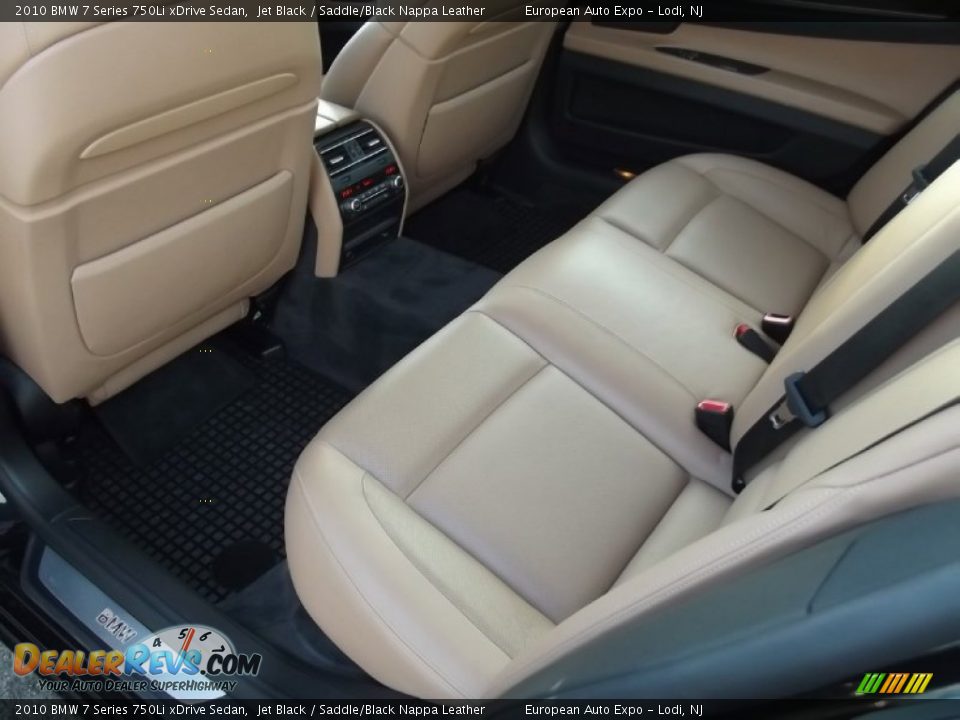 2010 BMW 7 Series 750Li xDrive Sedan Jet Black / Saddle/Black Nappa Leather Photo #14