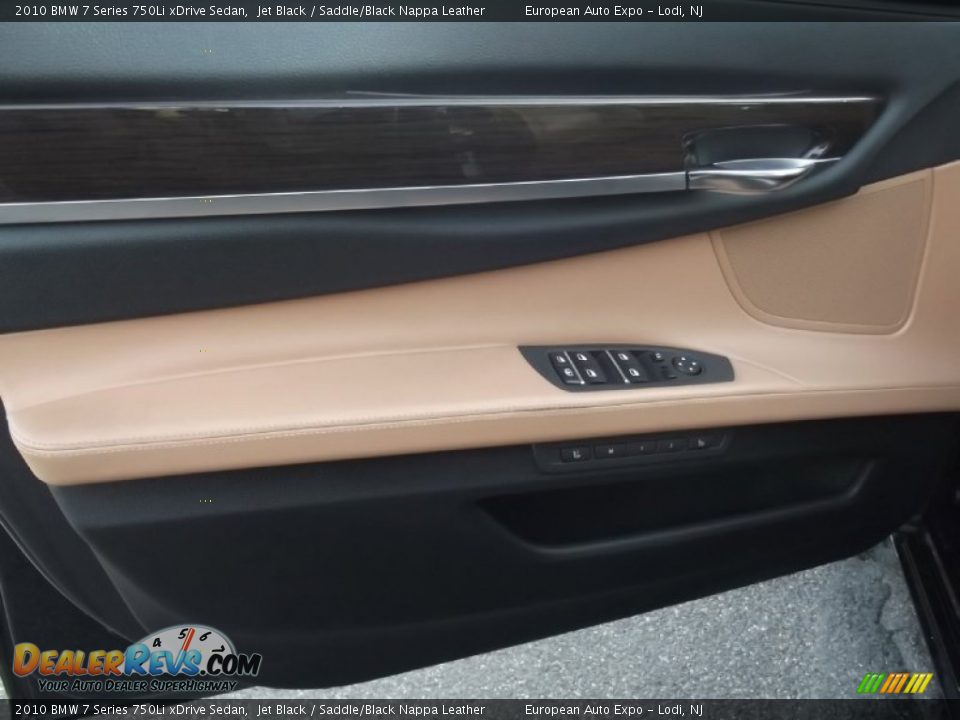 2010 BMW 7 Series 750Li xDrive Sedan Jet Black / Saddle/Black Nappa Leather Photo #17