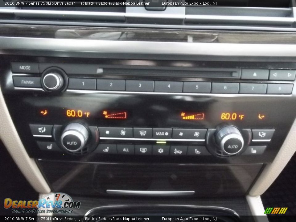 2010 BMW 7 Series 750Li xDrive Sedan Jet Black / Saddle/Black Nappa Leather Photo #22