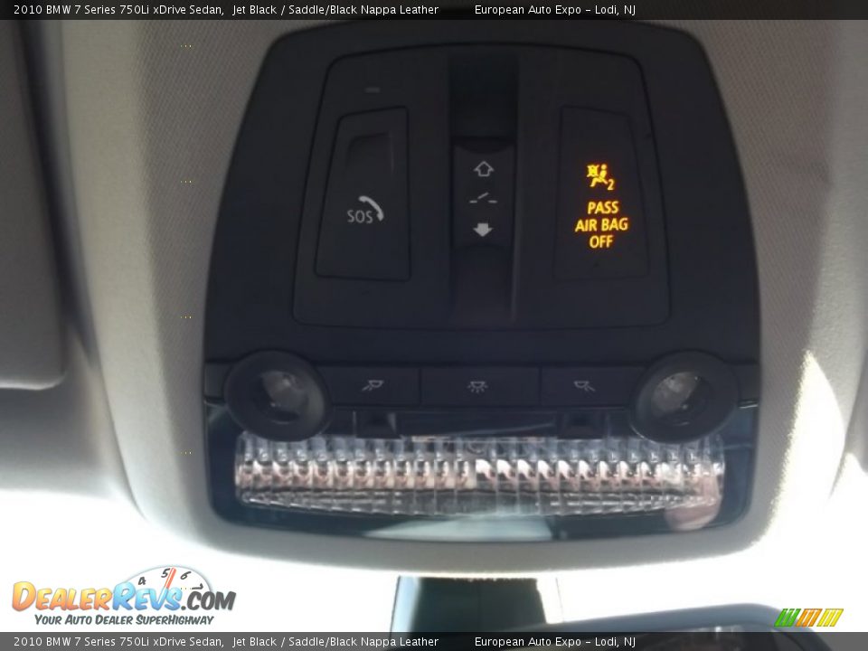 2010 BMW 7 Series 750Li xDrive Sedan Jet Black / Saddle/Black Nappa Leather Photo #25