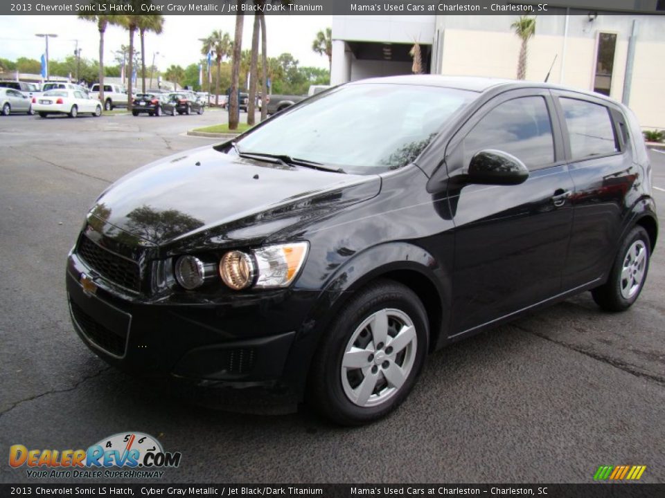 2013 Chevrolet Sonic LS Hatch Cyber Gray Metallic / Jet Black/Dark Titanium Photo #2