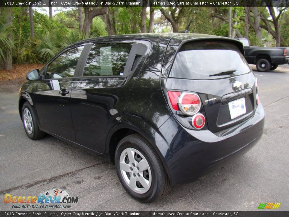 2013 Chevrolet Sonic LS Hatch Cyber Gray Metallic / Jet Black/Dark Titanium Photo #3