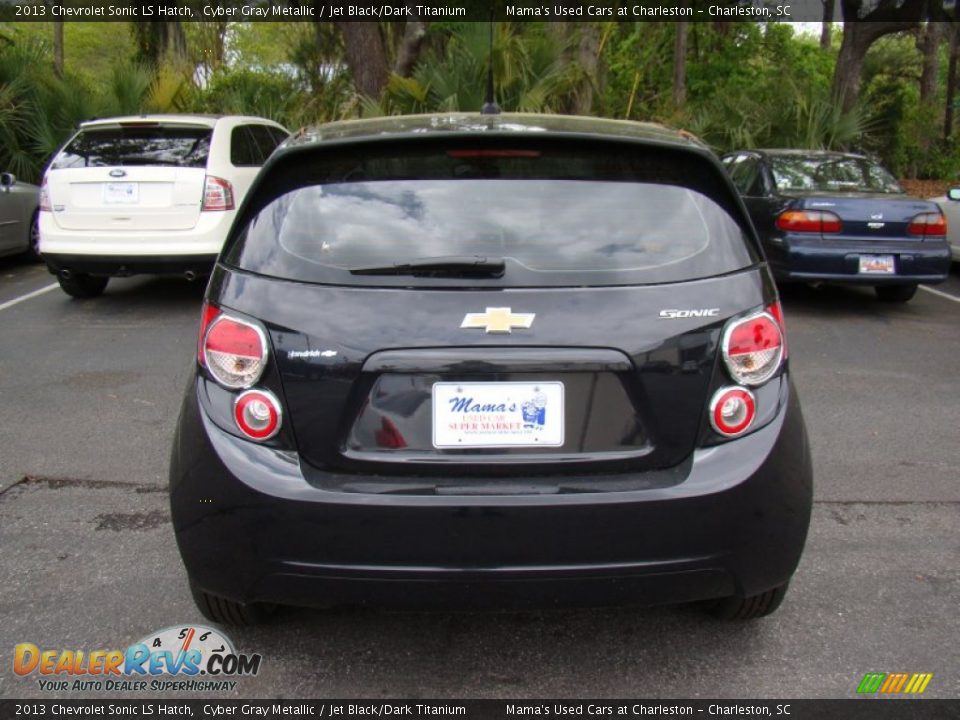 2013 Chevrolet Sonic LS Hatch Cyber Gray Metallic / Jet Black/Dark Titanium Photo #4