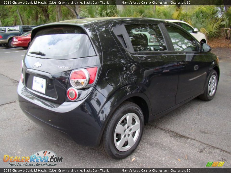 2013 Chevrolet Sonic LS Hatch Cyber Gray Metallic / Jet Black/Dark Titanium Photo #5