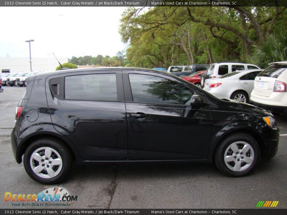2013 Chevrolet Sonic LS Hatch Cyber Gray Metallic / Jet Black/Dark Titanium Photo #6
