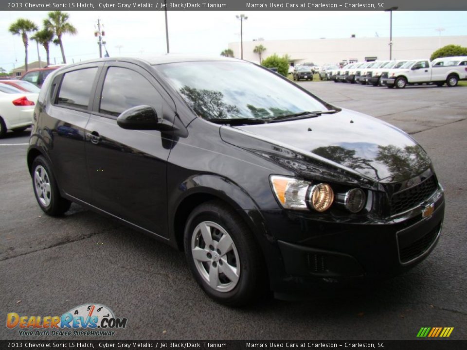 2013 Chevrolet Sonic LS Hatch Cyber Gray Metallic / Jet Black/Dark Titanium Photo #7