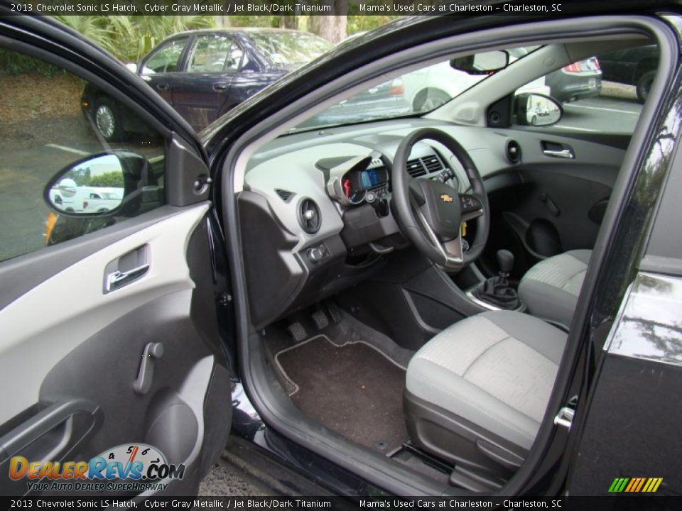 2013 Chevrolet Sonic LS Hatch Cyber Gray Metallic / Jet Black/Dark Titanium Photo #8