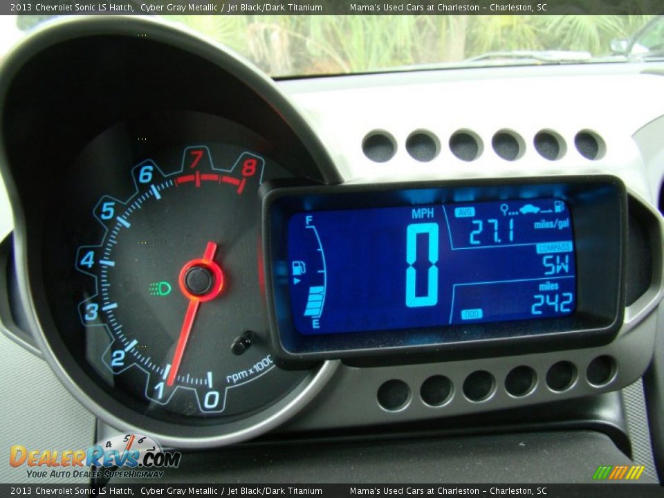 2013 Chevrolet Sonic LS Hatch Cyber Gray Metallic / Jet Black/Dark Titanium Photo #11