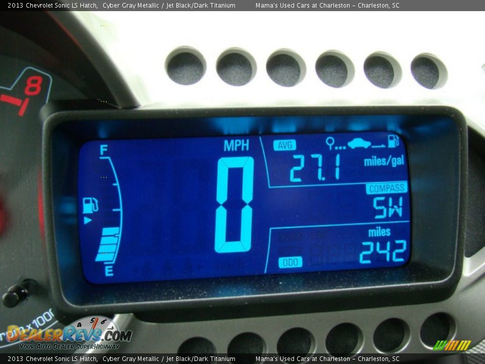 2013 Chevrolet Sonic LS Hatch Cyber Gray Metallic / Jet Black/Dark Titanium Photo #12