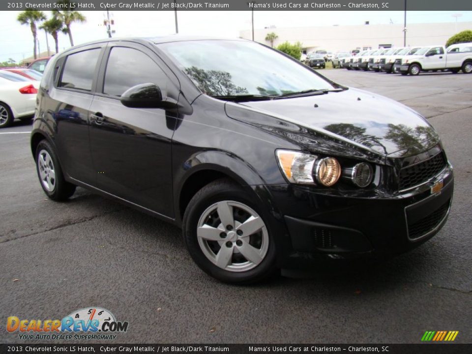 2013 Chevrolet Sonic LS Hatch Cyber Gray Metallic / Jet Black/Dark Titanium Photo #18