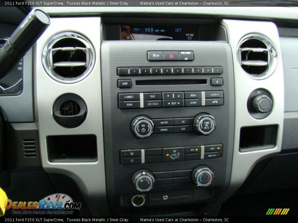 2011 Ford F150 XLT SuperCrew Tuxedo Black Metallic / Steel Gray Photo #19
