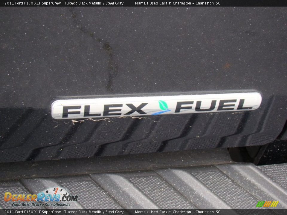 2011 Ford F150 XLT SuperCrew Tuxedo Black Metallic / Steel Gray Photo #31