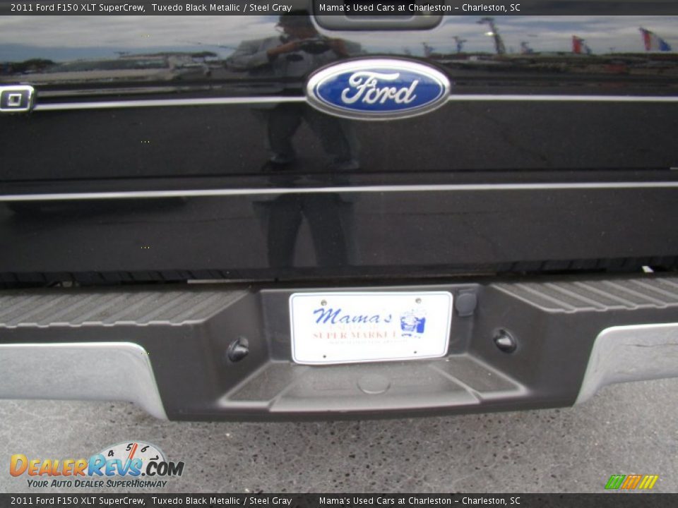 2011 Ford F150 XLT SuperCrew Tuxedo Black Metallic / Steel Gray Photo #33