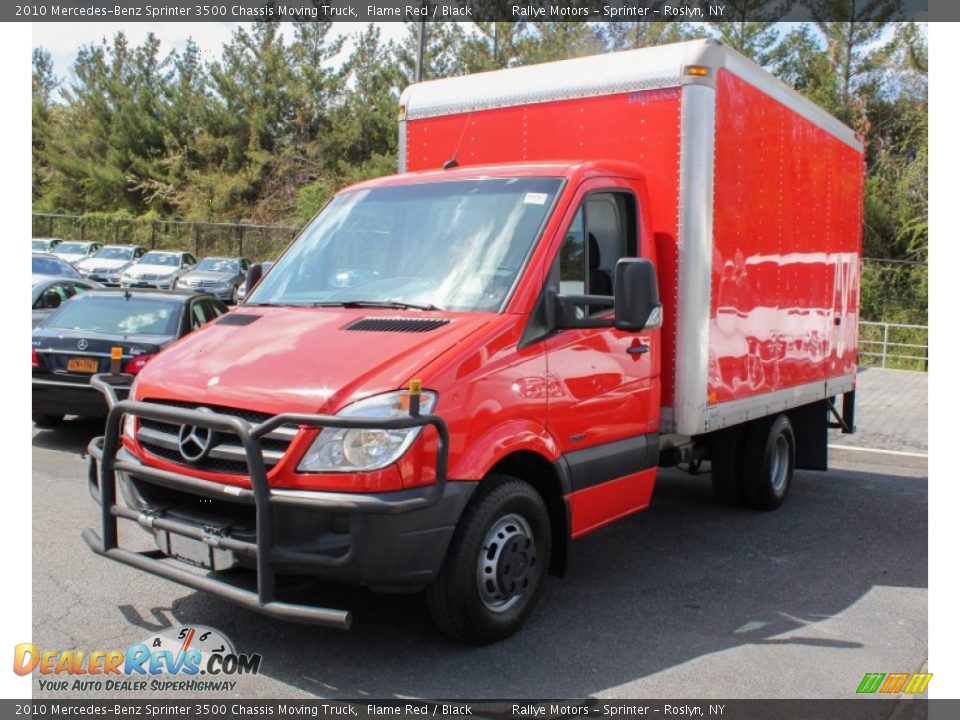 Front 3/4 View of 2010 Mercedes-Benz Sprinter 3500 Chassis Moving Truck Photo #1