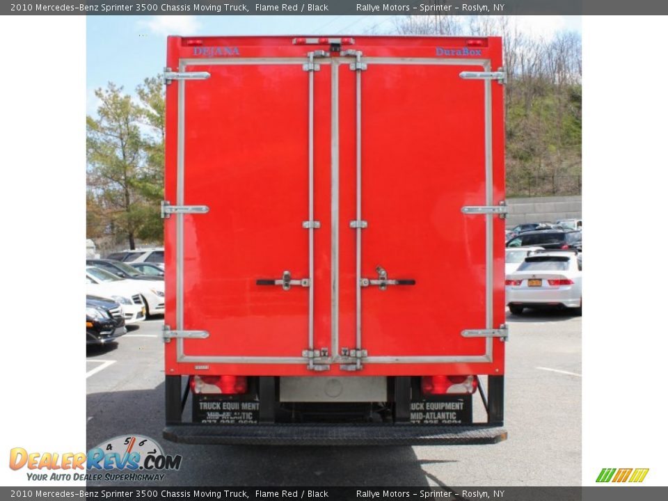 2010 Mercedes-Benz Sprinter 3500 Chassis Moving Truck Flame Red / Black Photo #4