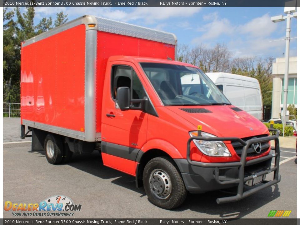 Front 3/4 View of 2010 Mercedes-Benz Sprinter 3500 Chassis Moving Truck Photo #6