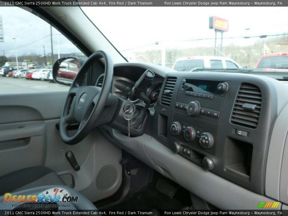 2011 GMC Sierra 2500HD Work Truck Extended Cab 4x4 Fire Red / Dark Titanium Photo #7