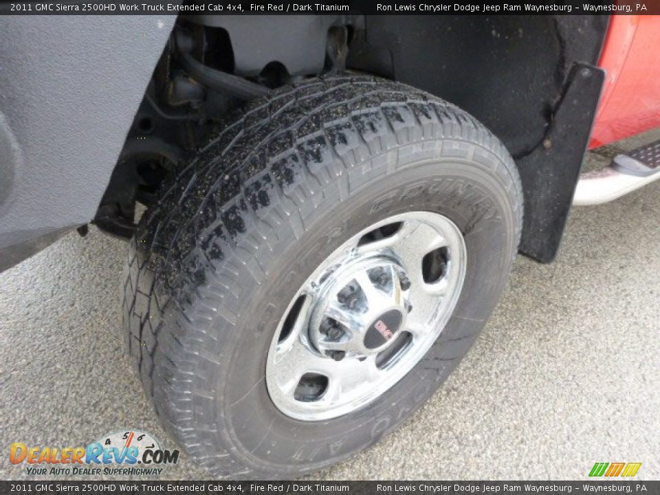 2011 GMC Sierra 2500HD Work Truck Extended Cab 4x4 Fire Red / Dark Titanium Photo #10