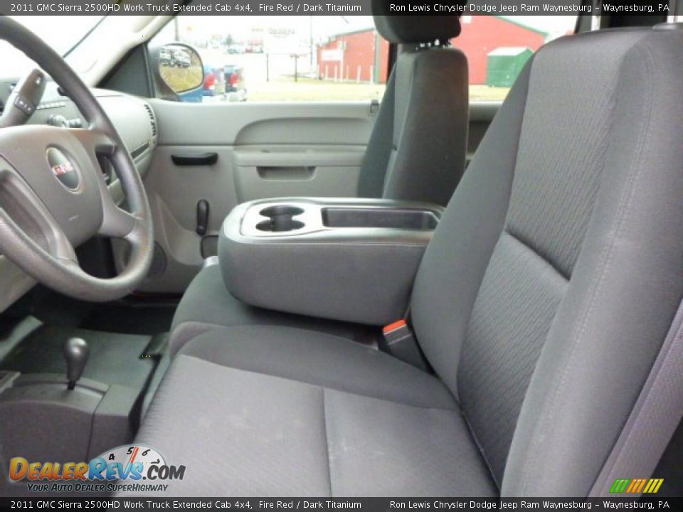 2011 GMC Sierra 2500HD Work Truck Extended Cab 4x4 Fire Red / Dark Titanium Photo #11