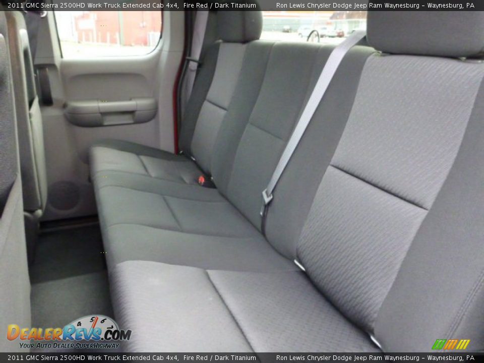 2011 GMC Sierra 2500HD Work Truck Extended Cab 4x4 Fire Red / Dark Titanium Photo #12