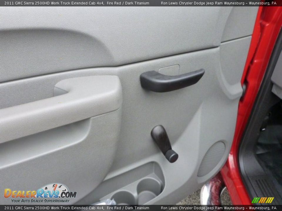 2011 GMC Sierra 2500HD Work Truck Extended Cab 4x4 Fire Red / Dark Titanium Photo #14