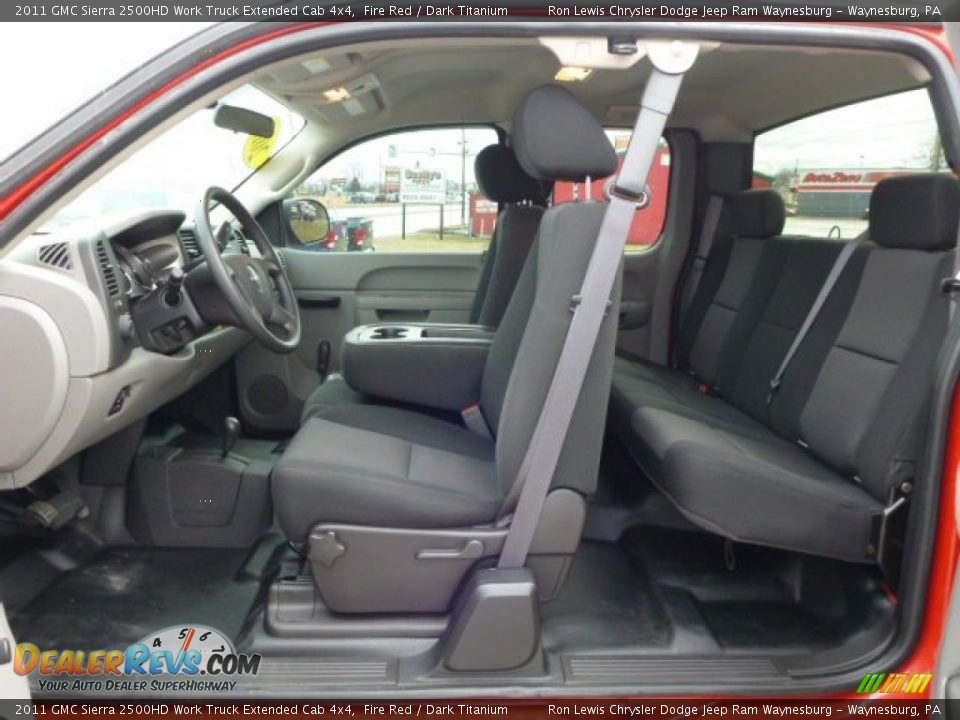 2011 GMC Sierra 2500HD Work Truck Extended Cab 4x4 Fire Red / Dark Titanium Photo #15